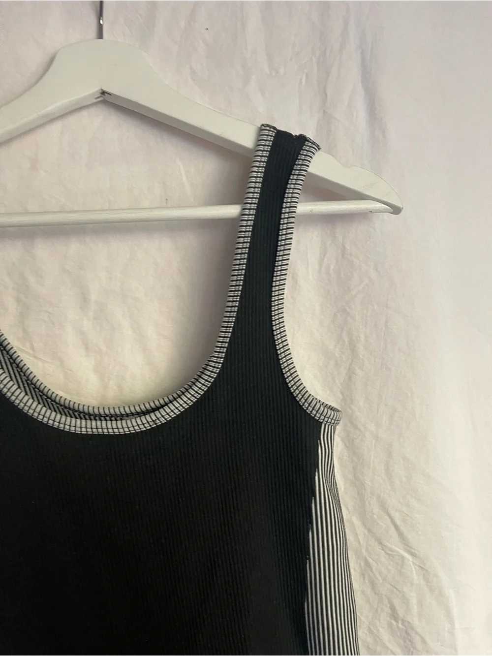 Activewear Sculpting Striped One Piece Bodysuit Size S Sporty Yoga Athletic